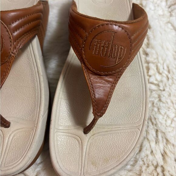 Fitflop Brown Slide Sandals - Picture 4 of 5